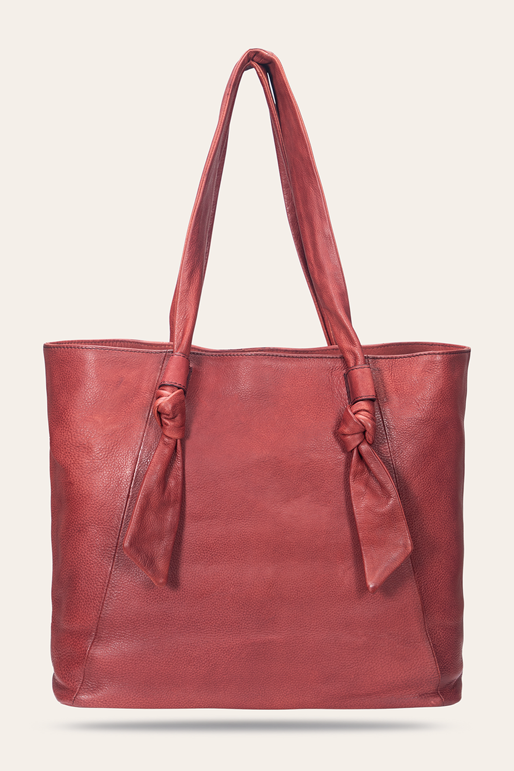 Nora Knotted Tote in Burgundy - Burgundy