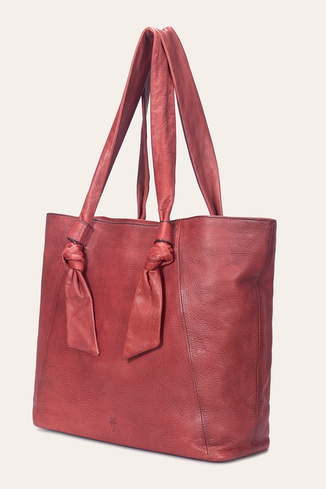 Nora Knotted Tote in Burgundy - Burgundy