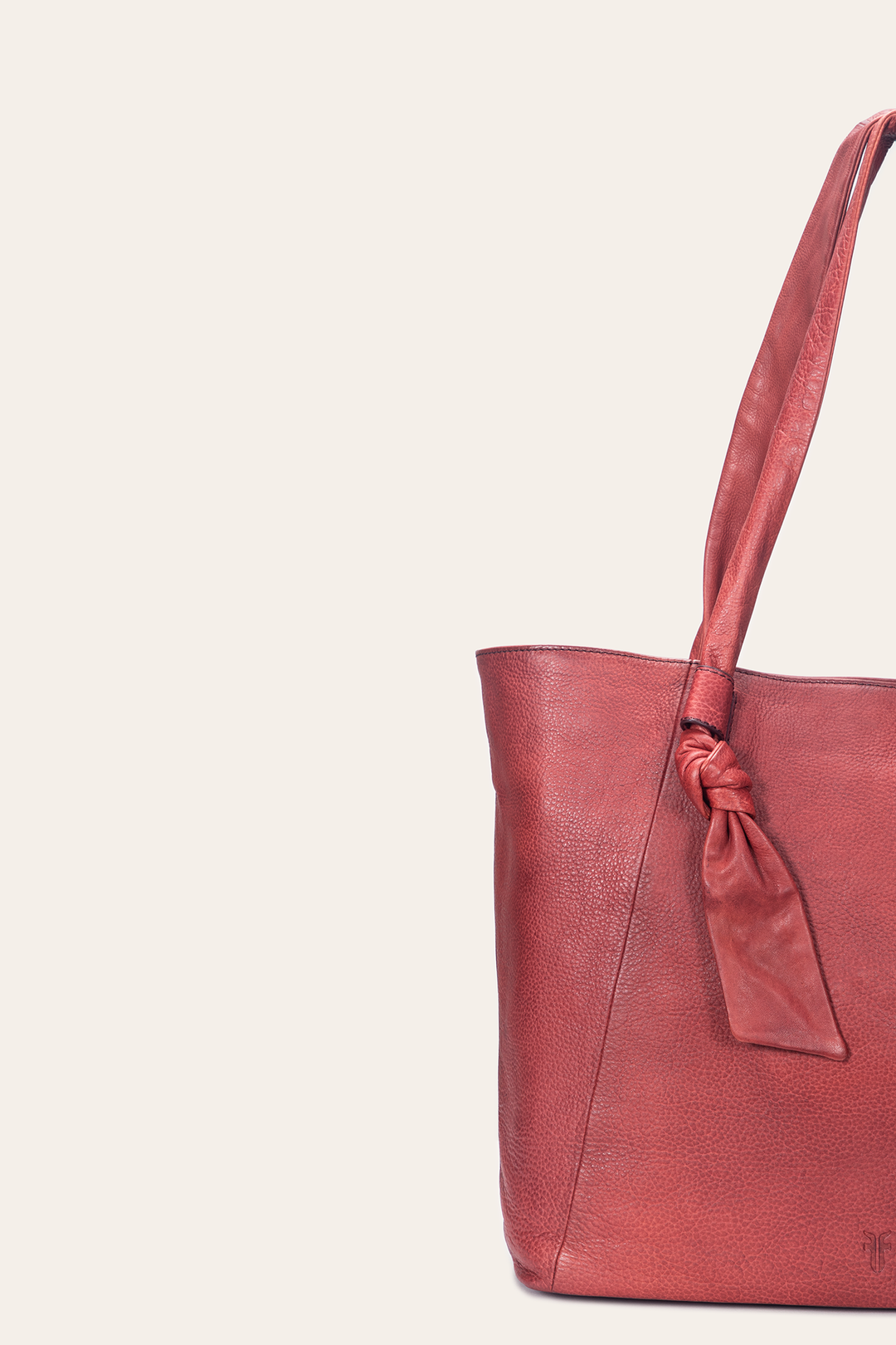 Nora Knotted Tote in Burgundy - Burgundy
