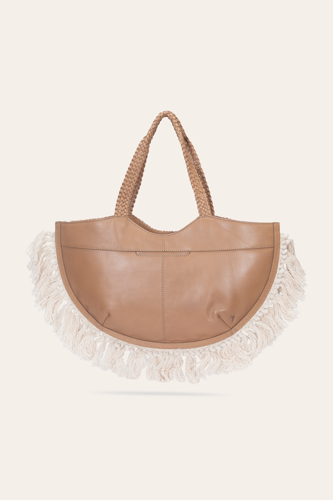 Women's Ella Tassel Tote Bag in Beige - Beige