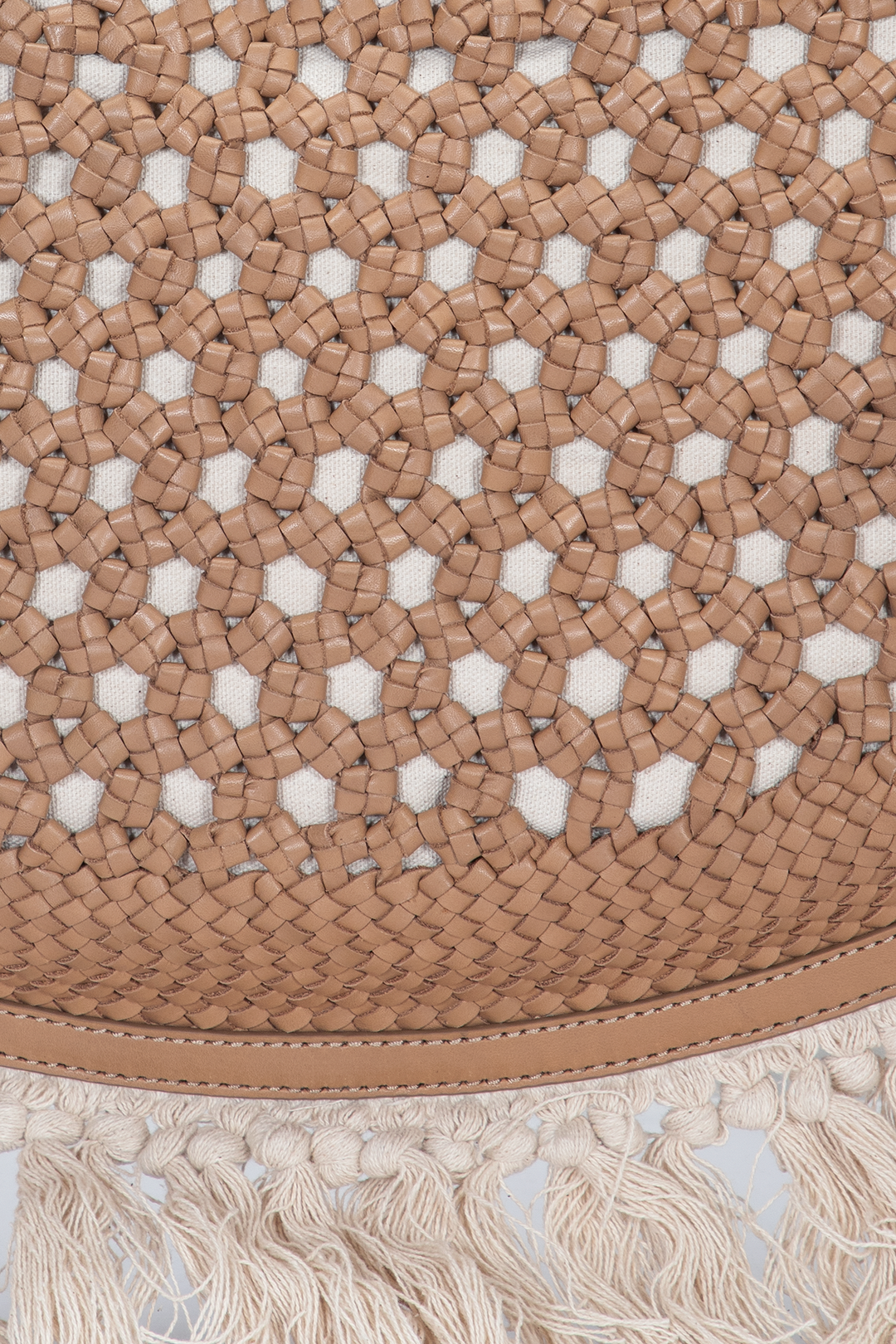 Women's Ella Tassel Tote Bag in Beige - Beige