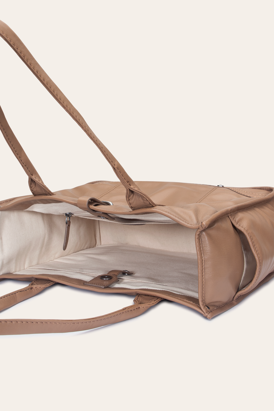 Women's Campus Tote Bag (Beige) - Beige