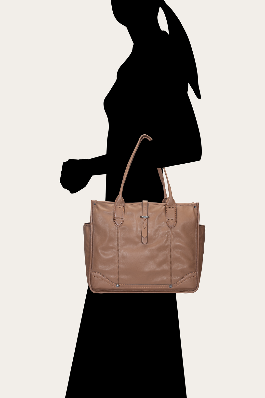 Women's Campus Tote Bag (Beige) - Beige