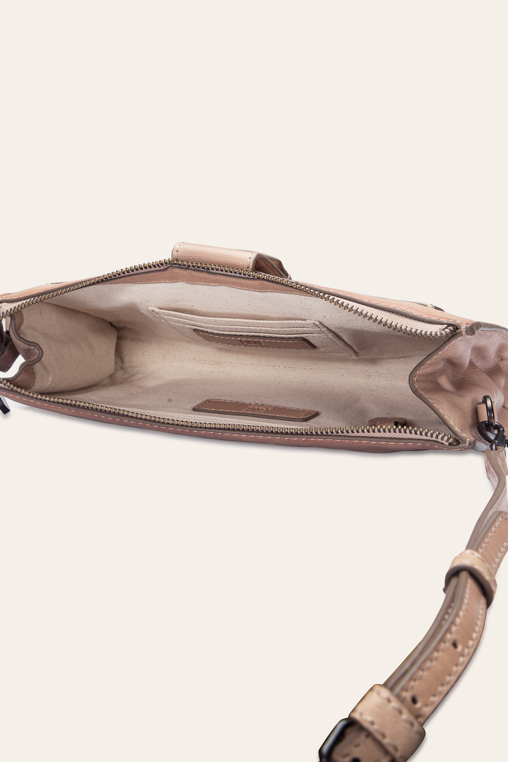 Alex Nude Crossbody Clutch - Nude