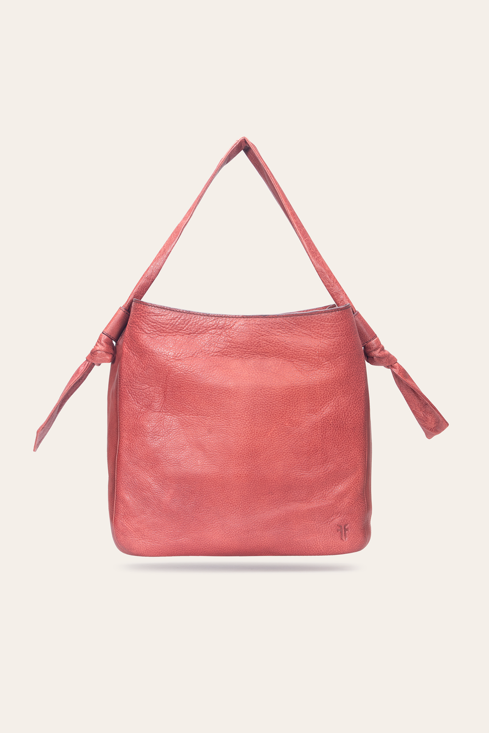 Nora Knotted Hobo in Burgundy - Burgundy