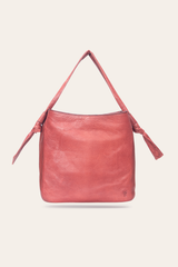 Nora Knotted Hobo in Burgundy - Burgundy