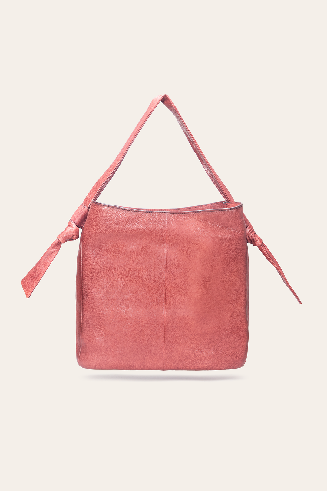 Nora Knotted Hobo in Burgundy - Burgundy