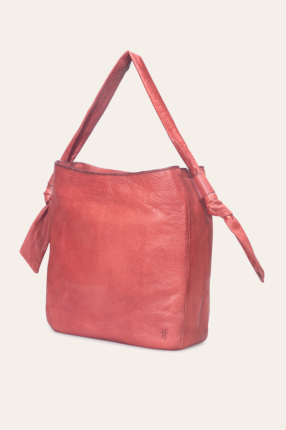 Nora Knotted Hobo in Burgundy - Burgundy