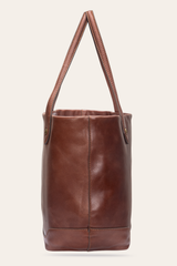 Kenzie Unlined Cognac Tote - Cognac
