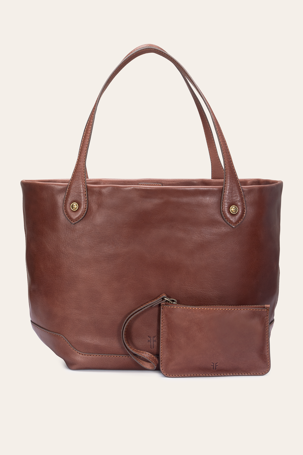Kenzie Unlined Cognac Tote - Cognac