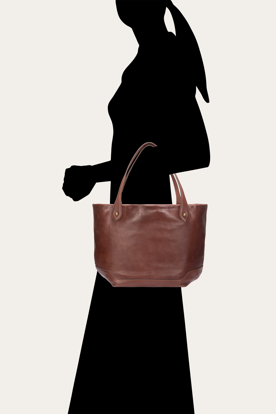Kenzie Unlined Cognac Tote - Cognac