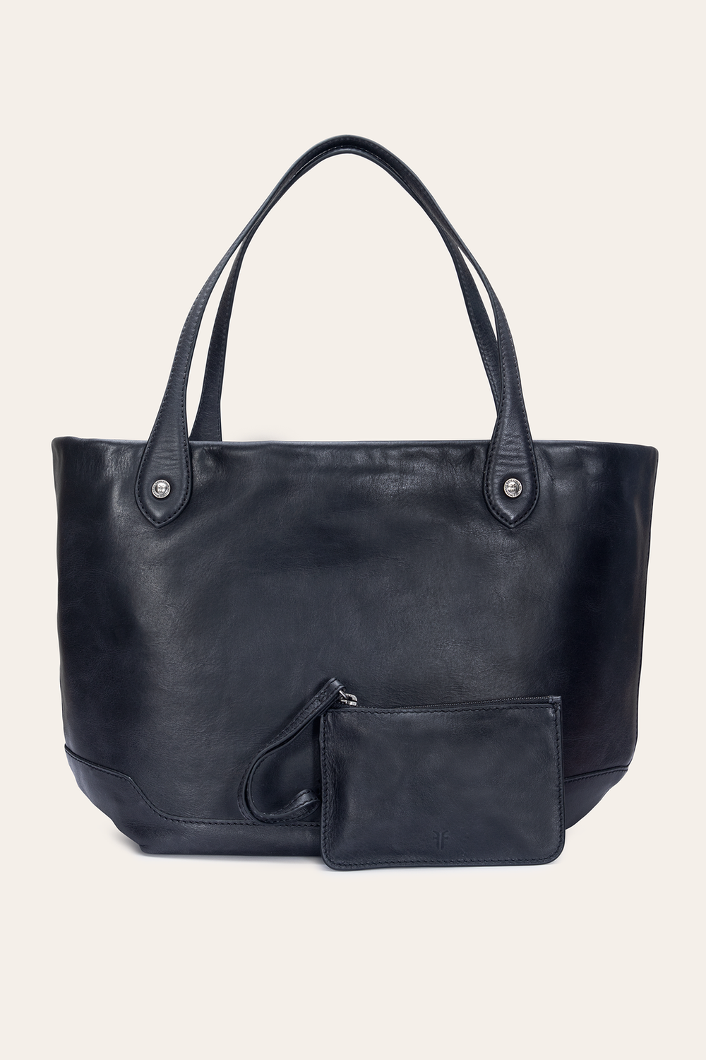 Kenzie Unlined Black Tote - Black
