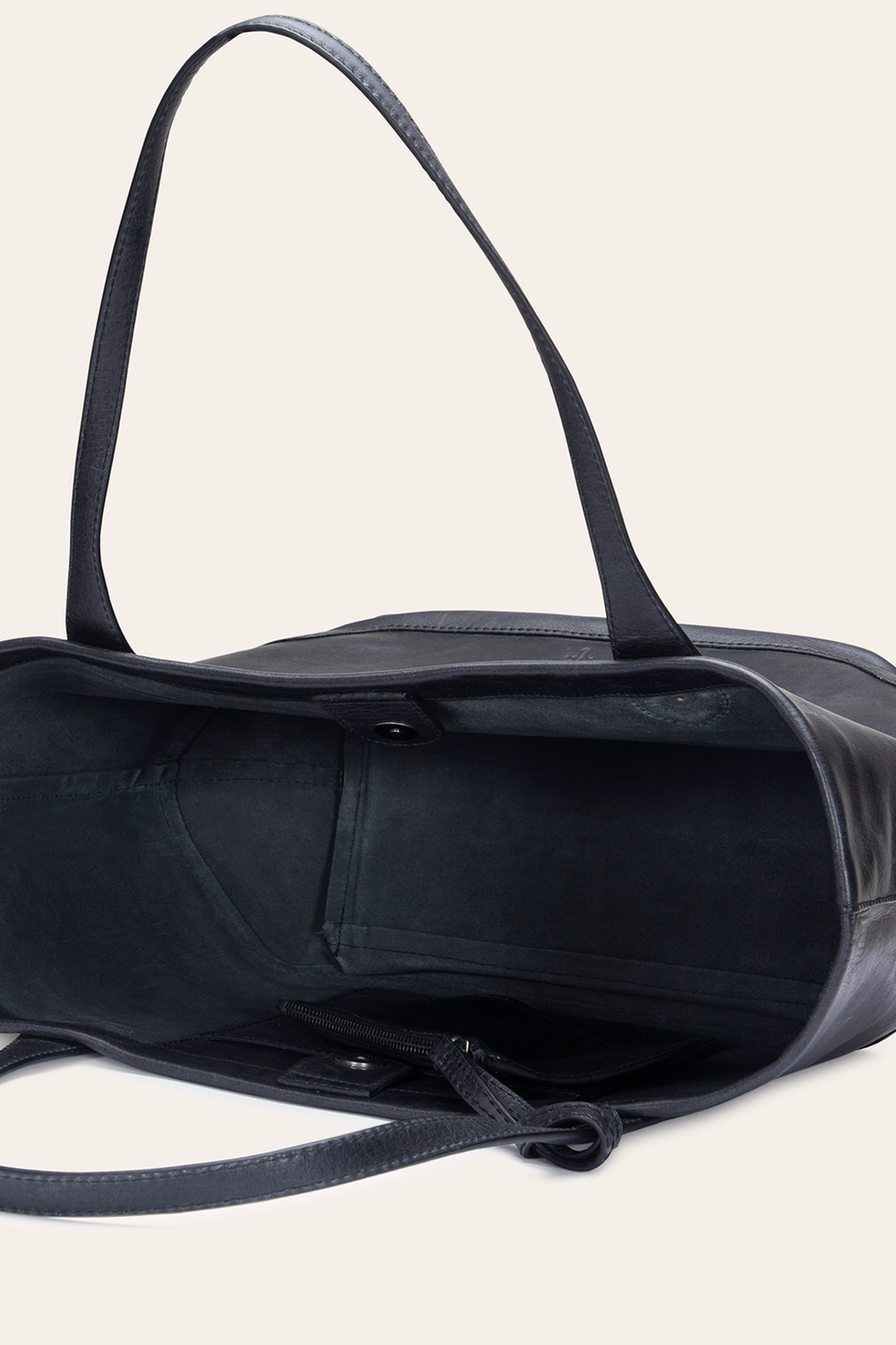 Kenzie Unlined Black Tote - Black
