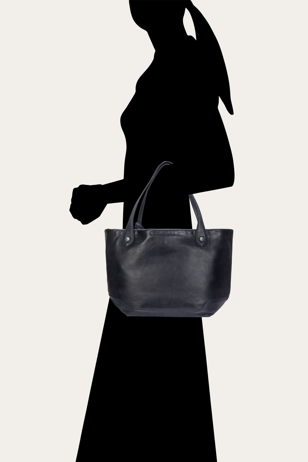 Kenzie Unlined Black Tote - Black