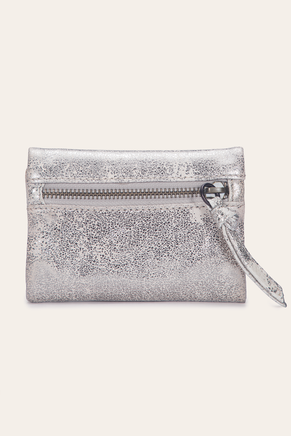 Women's Nora Knotted Small Wallet - Cream Metallic