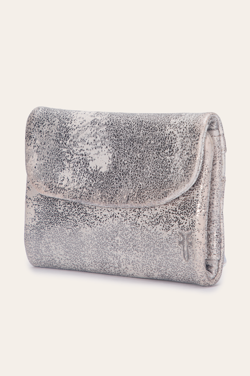Women's Nora Knotted Small Wallet - Cream Metallic