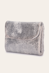 Women's Nora Knotted Small Wallet - Cream Metallic