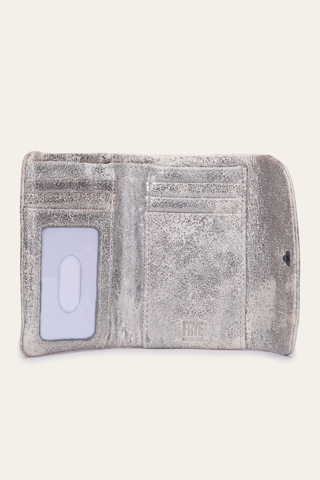 Women's Nora Knotted Small Wallet - Cream Metallic
