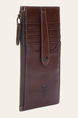 Melissa Dark Brown Snap Card Wallet - Dark Brown