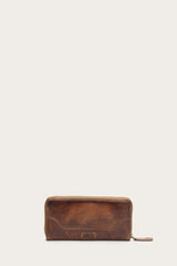 Melissa Cognac Zip Wallet - Cognac