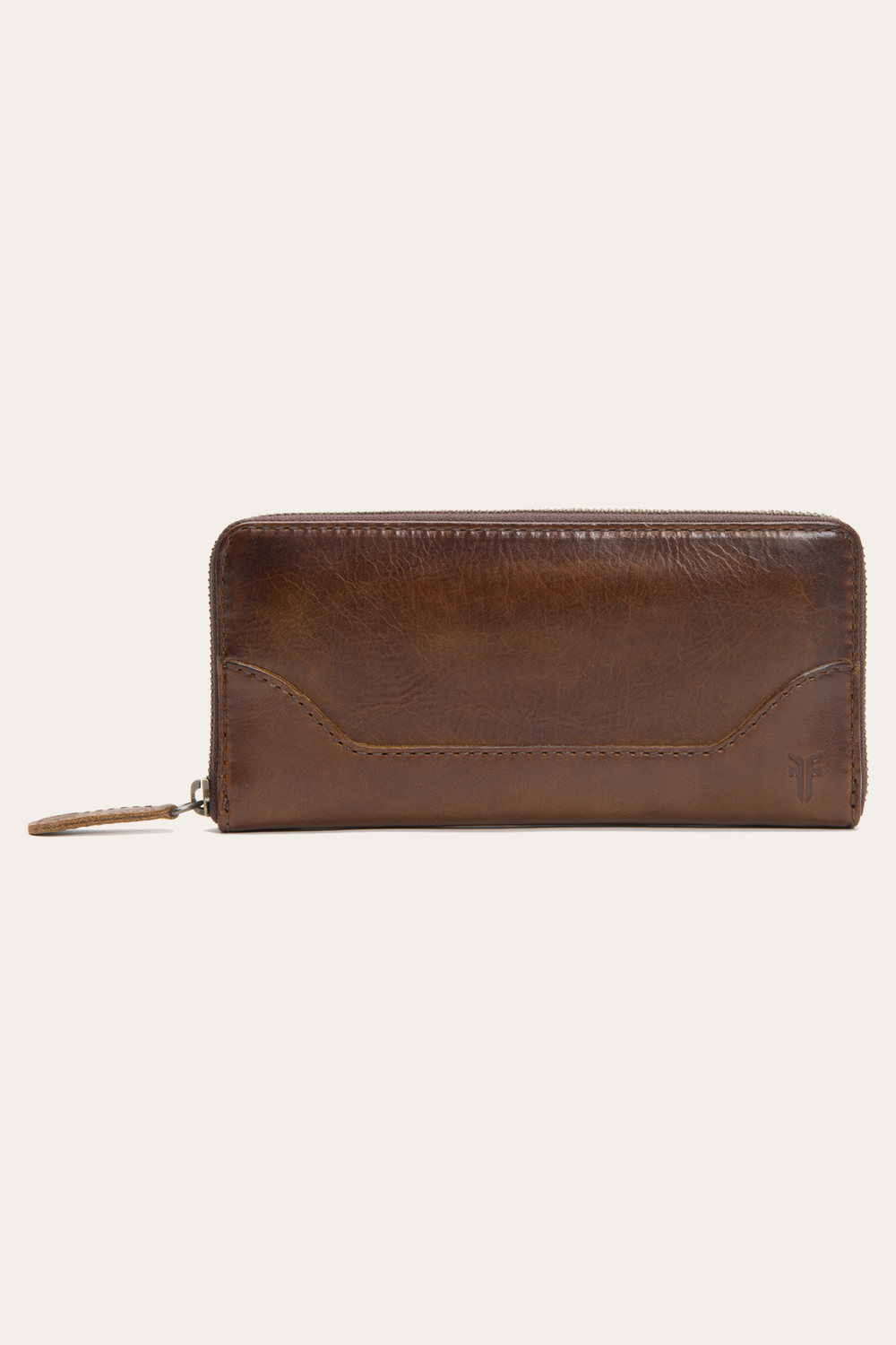 Melissa Dark Brown Zip Wallet - Dark Brown