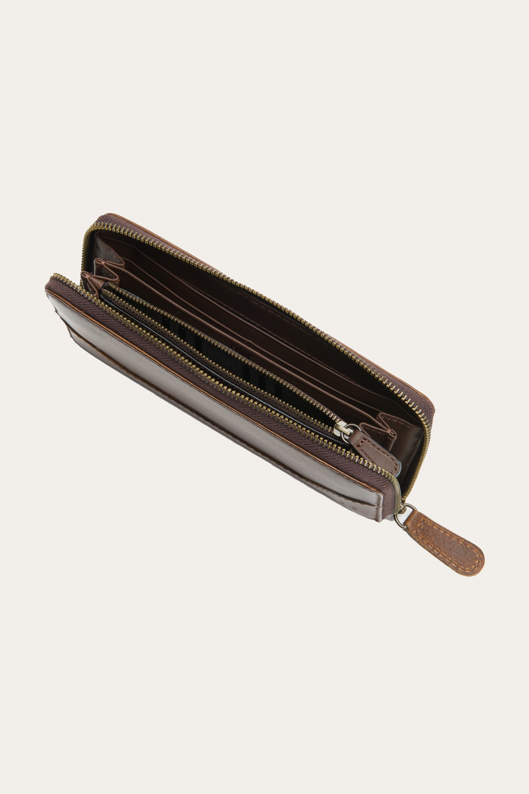 Melissa Dark Brown Zip Wallet - Dark Brown
