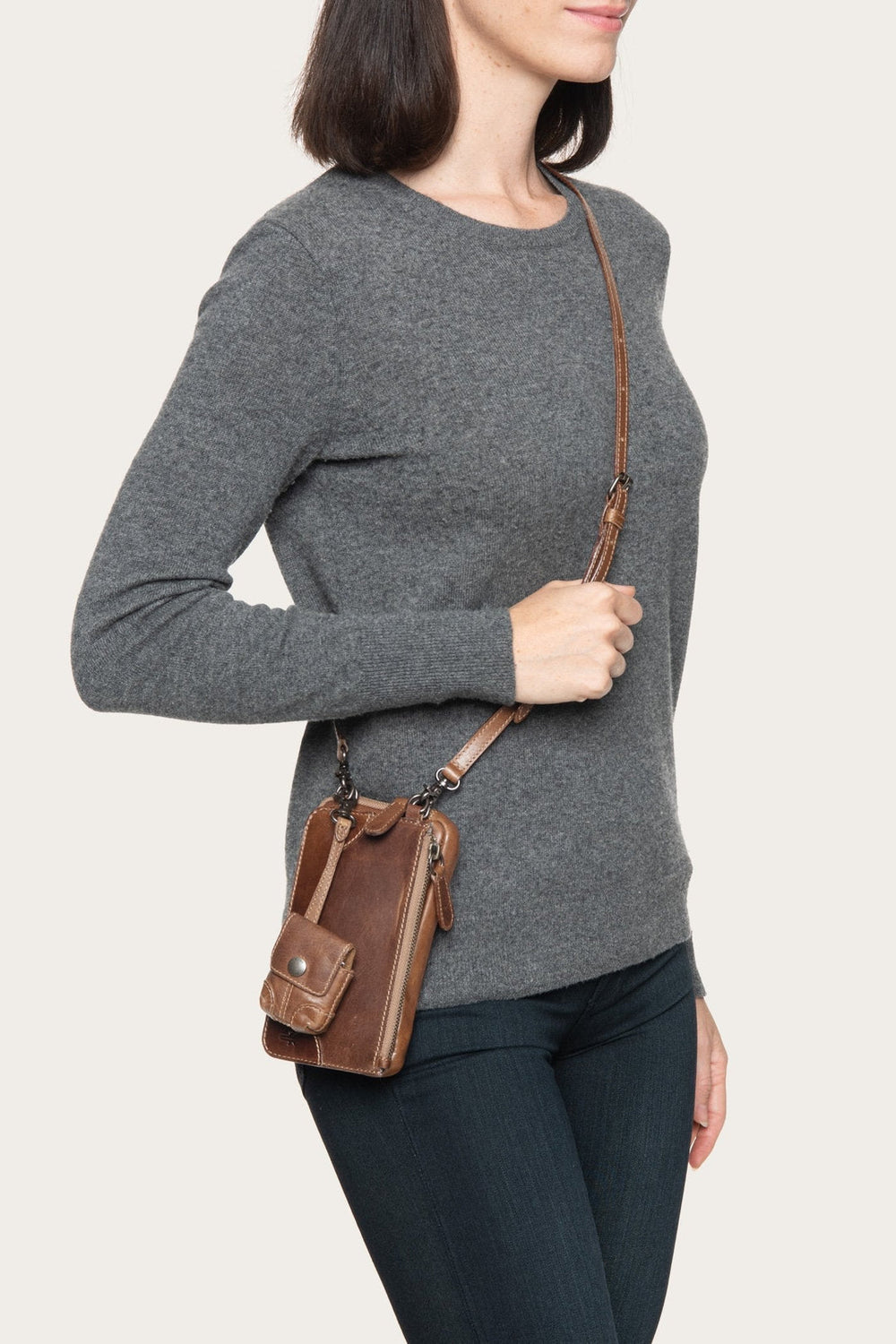 Melissa Cognac 3 In 1 Crossbody - Cognac