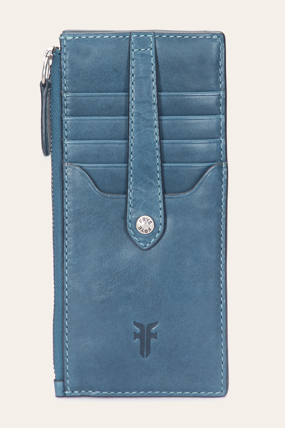 Melissa Steel Snap Card Wallet - Steel