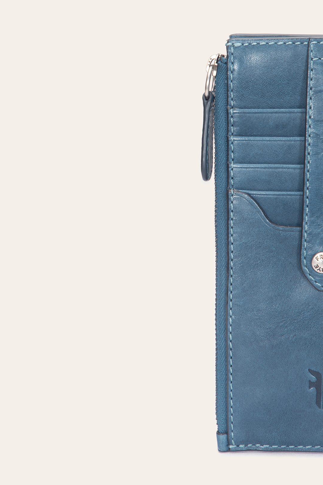 Melissa Steel Snap Card Wallet - Steel