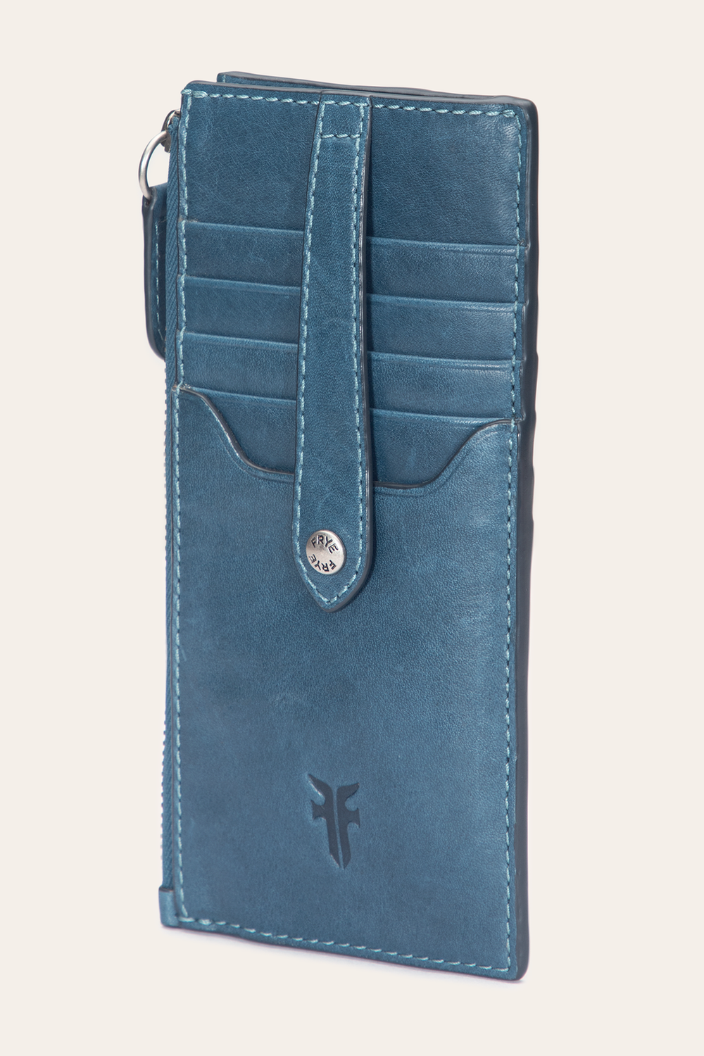 Melissa Steel Snap Card Wallet - Steel
