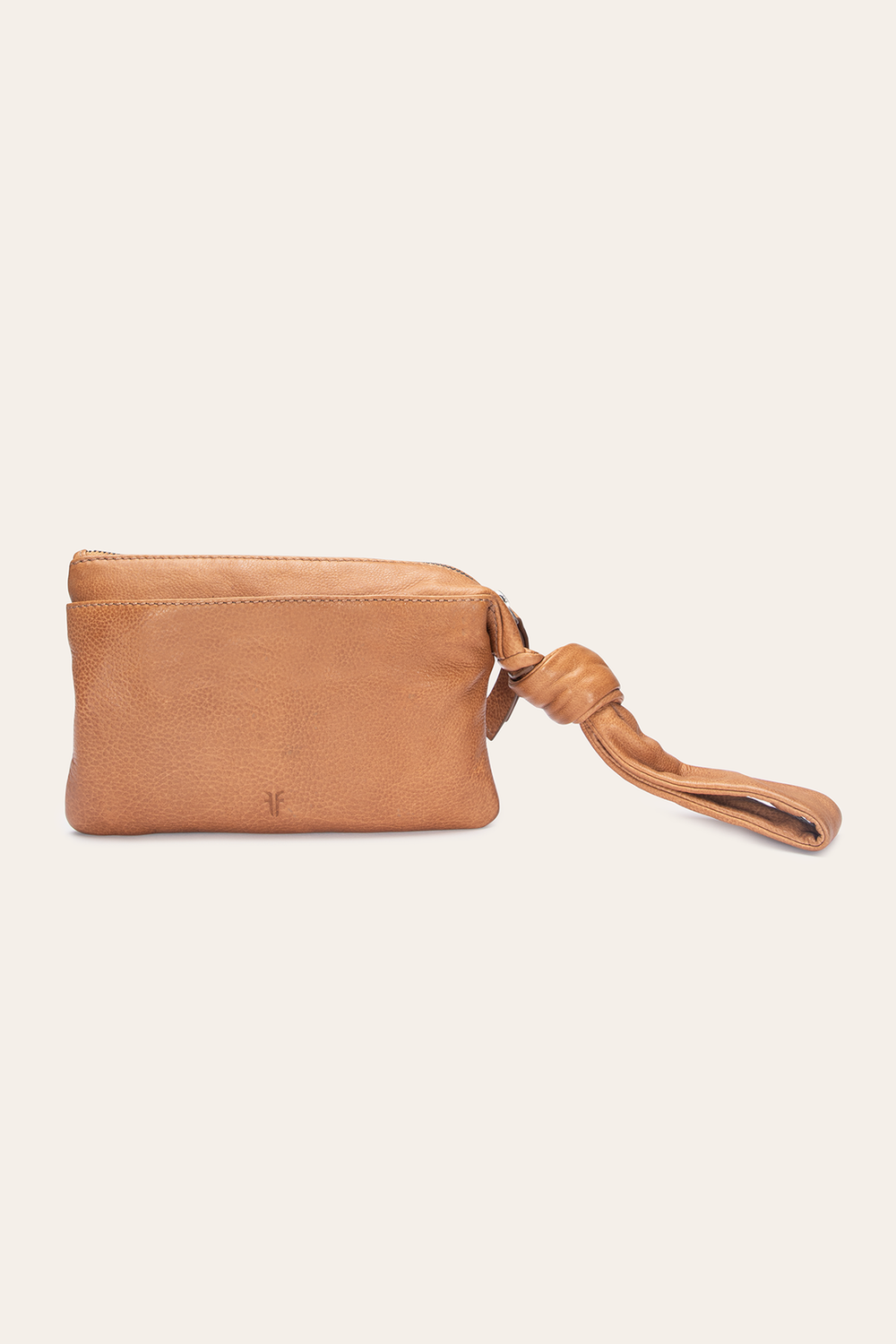 Nora Beige Knotted Wristlet - Beige