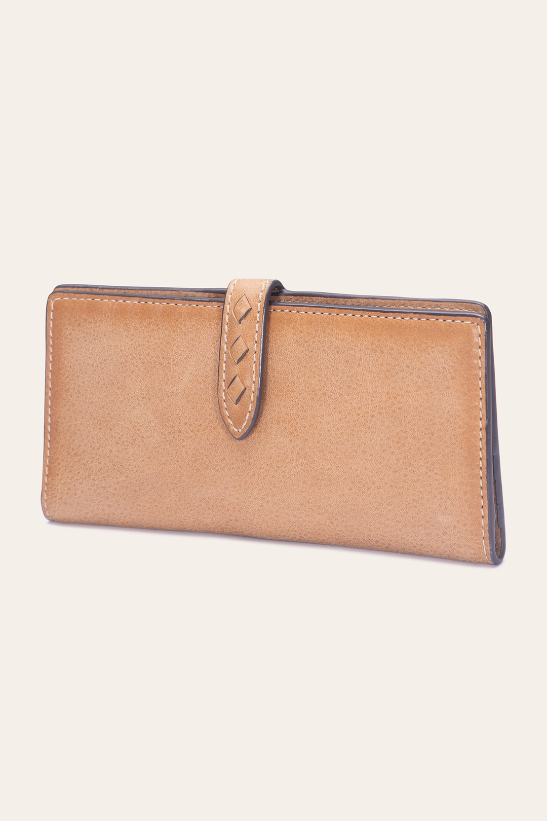 Reed Slim Wallet in Tan - Tan