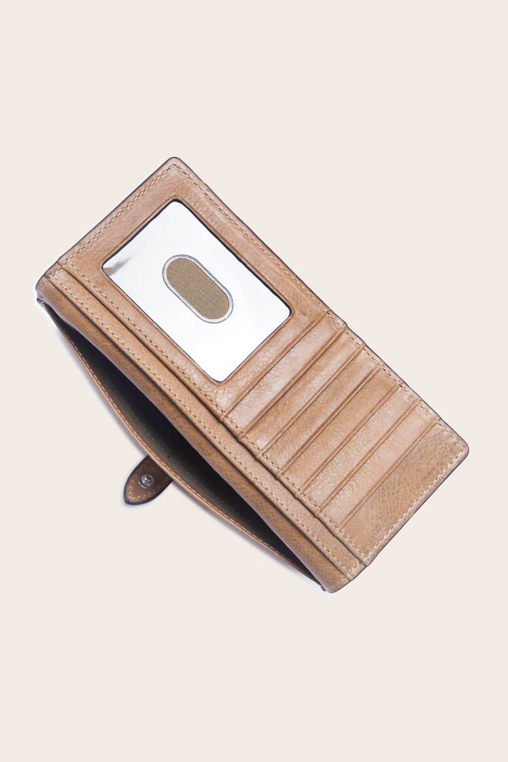 Reed Slim Wallet in Tan - Tan