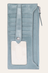 Melissa Sky Blue Snap Card Wallet - Sky Blue