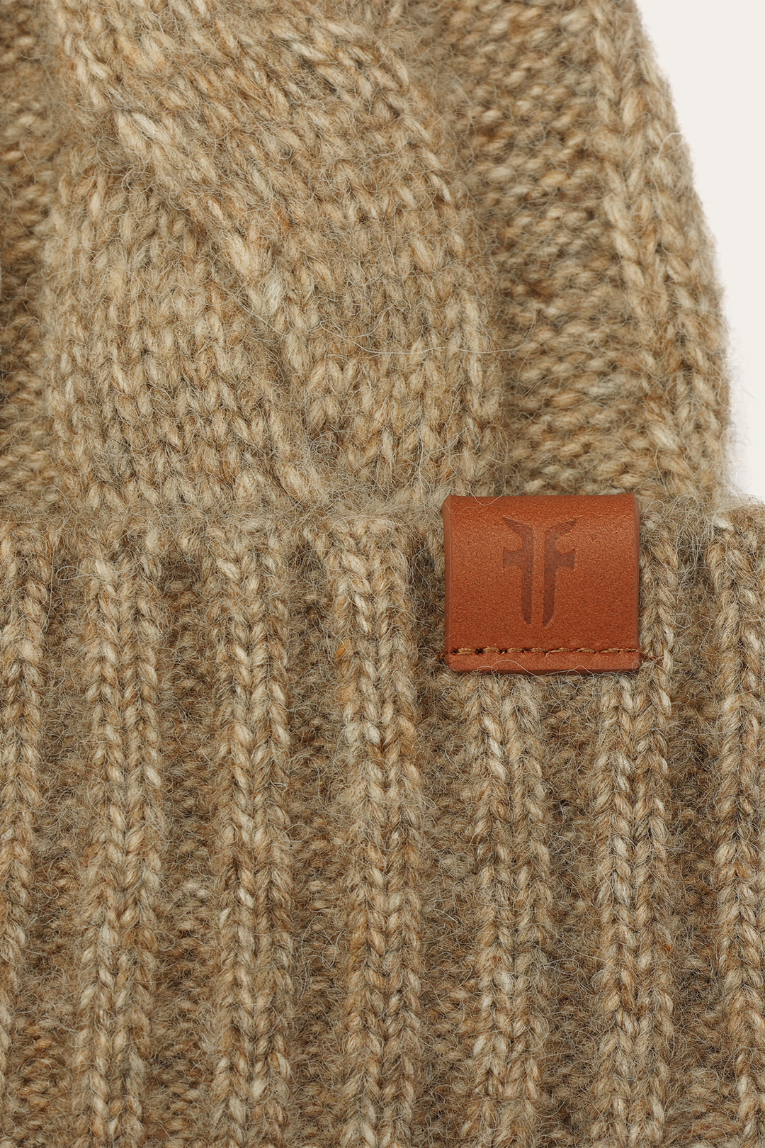 Burnt Olive Wide Cable Cuff Hat - Burnt Olive