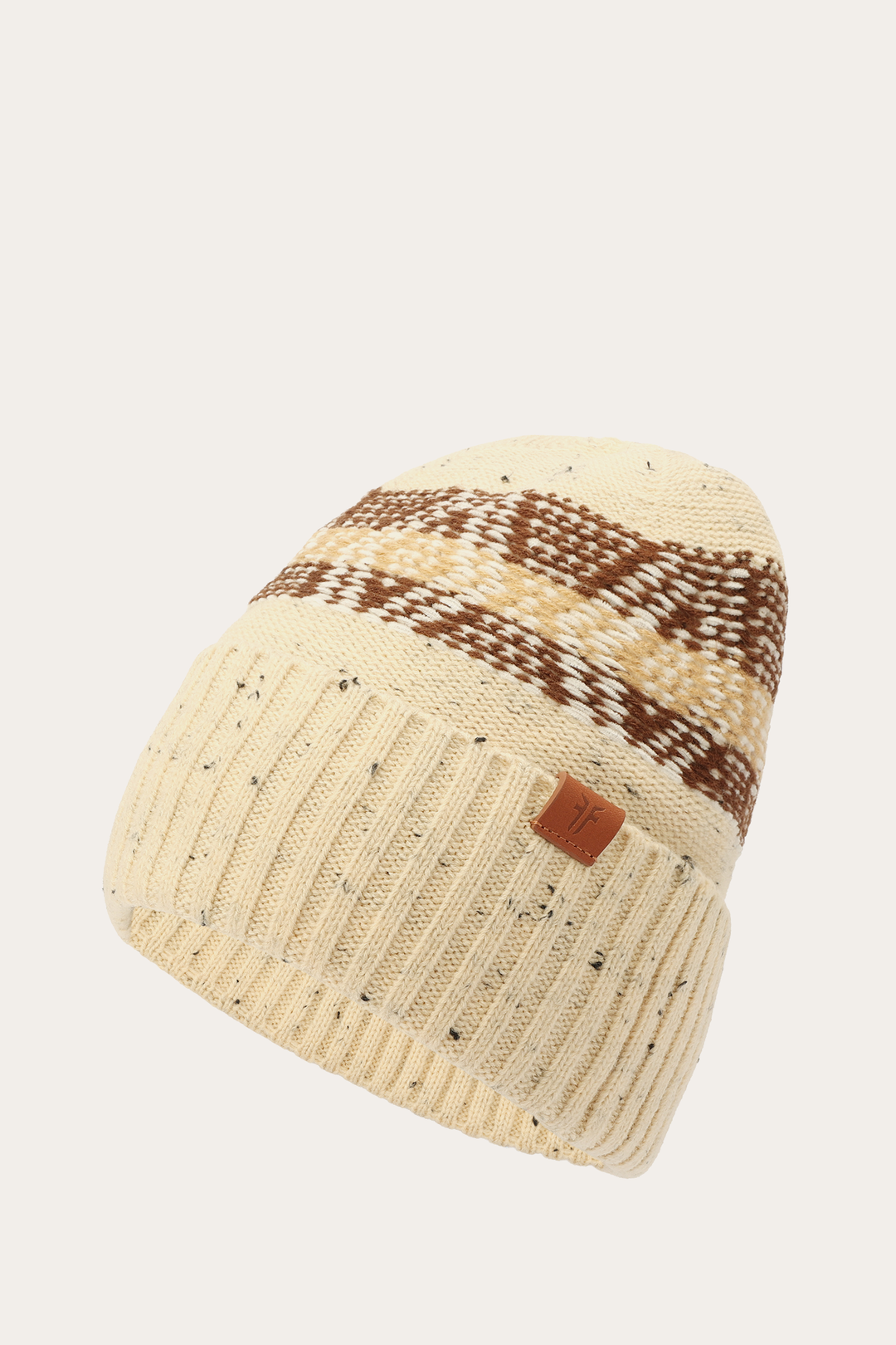 Birch Tweed Fair Isle Cuff Hat - Birch