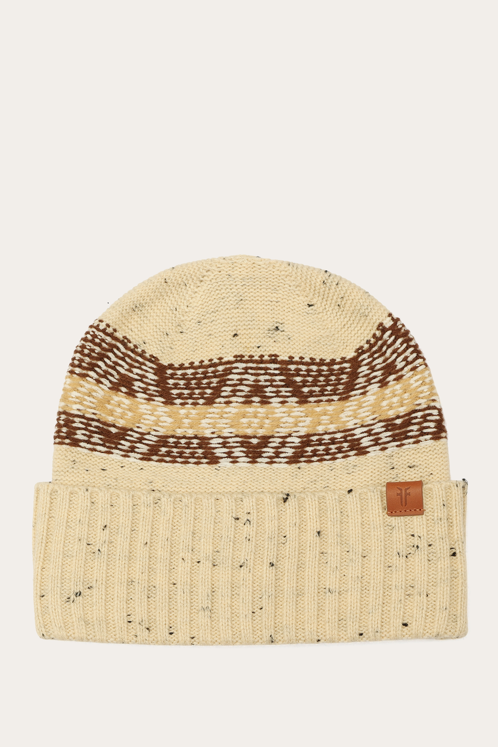 Birch Tweed Fair Isle Cuff Hat - Birch