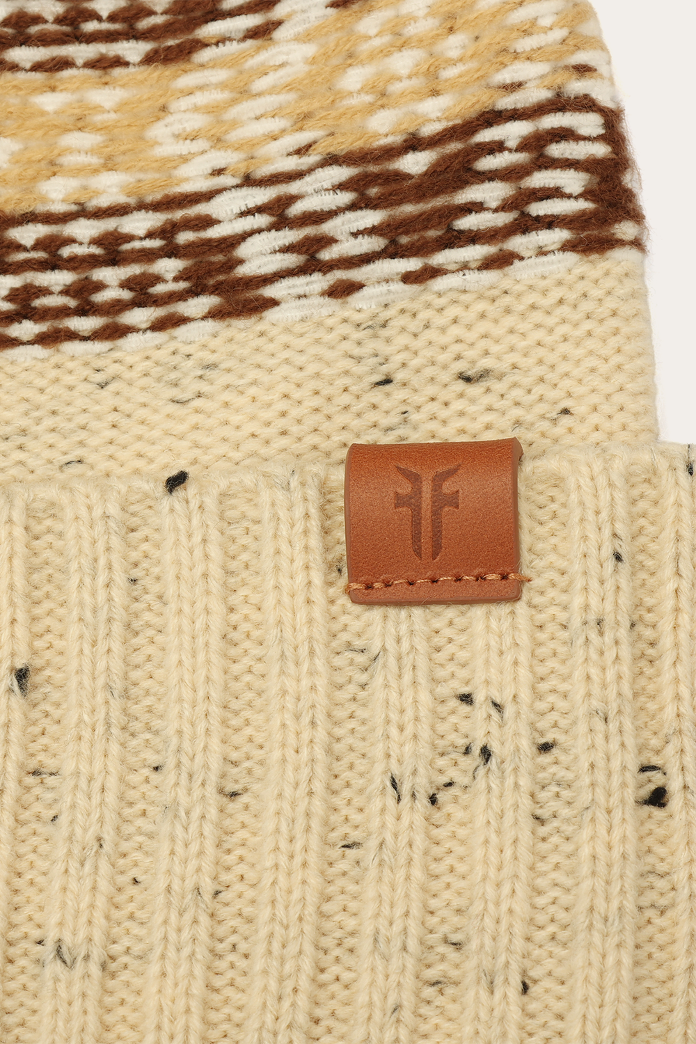 Birch Tweed Fair Isle Cuff Hat - Birch