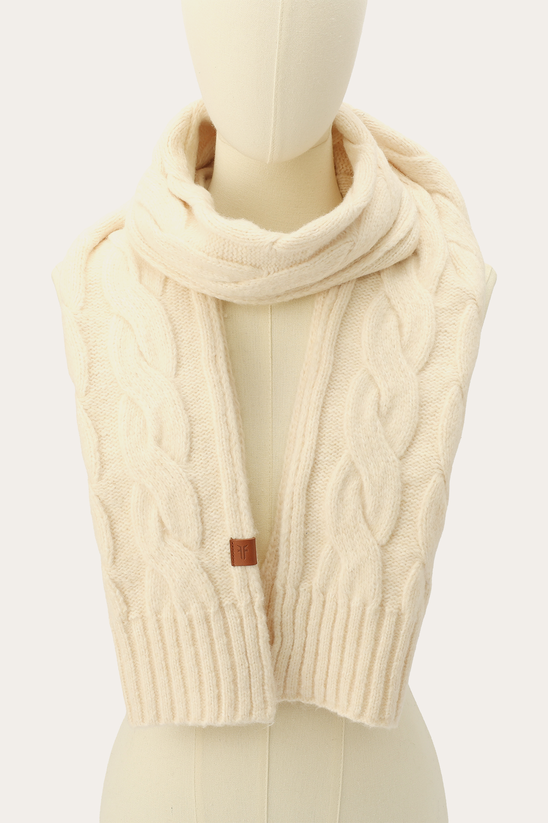 Birch Wide Cable Scarf - Birch