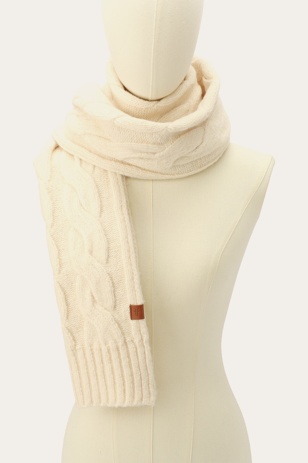 Birch Wide Cable Scarf - Birch