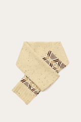 Birch Tweed Fair Isle Scarf - Birch