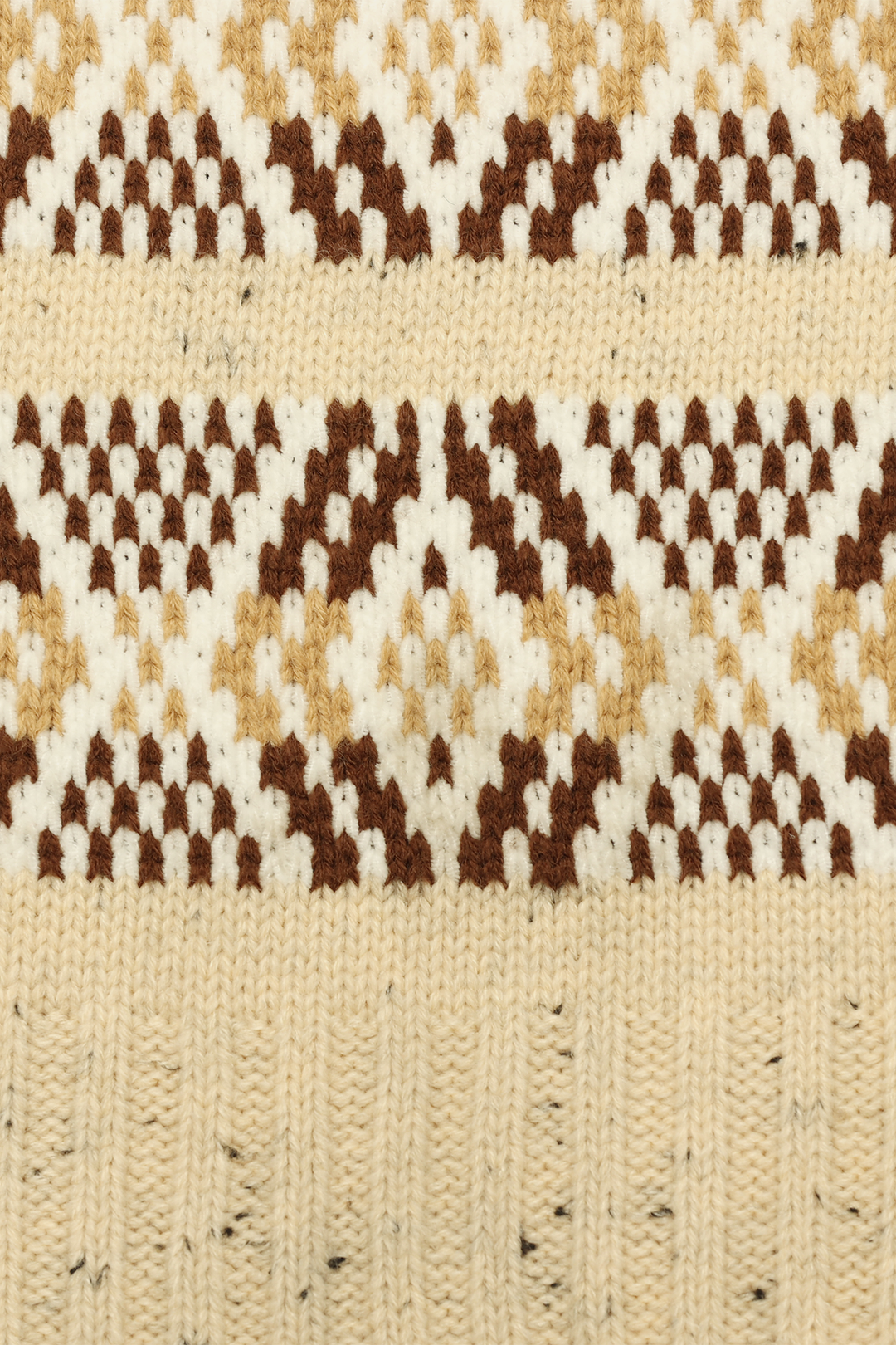 Birch Tweed Fair Isle Scarf - Birch
