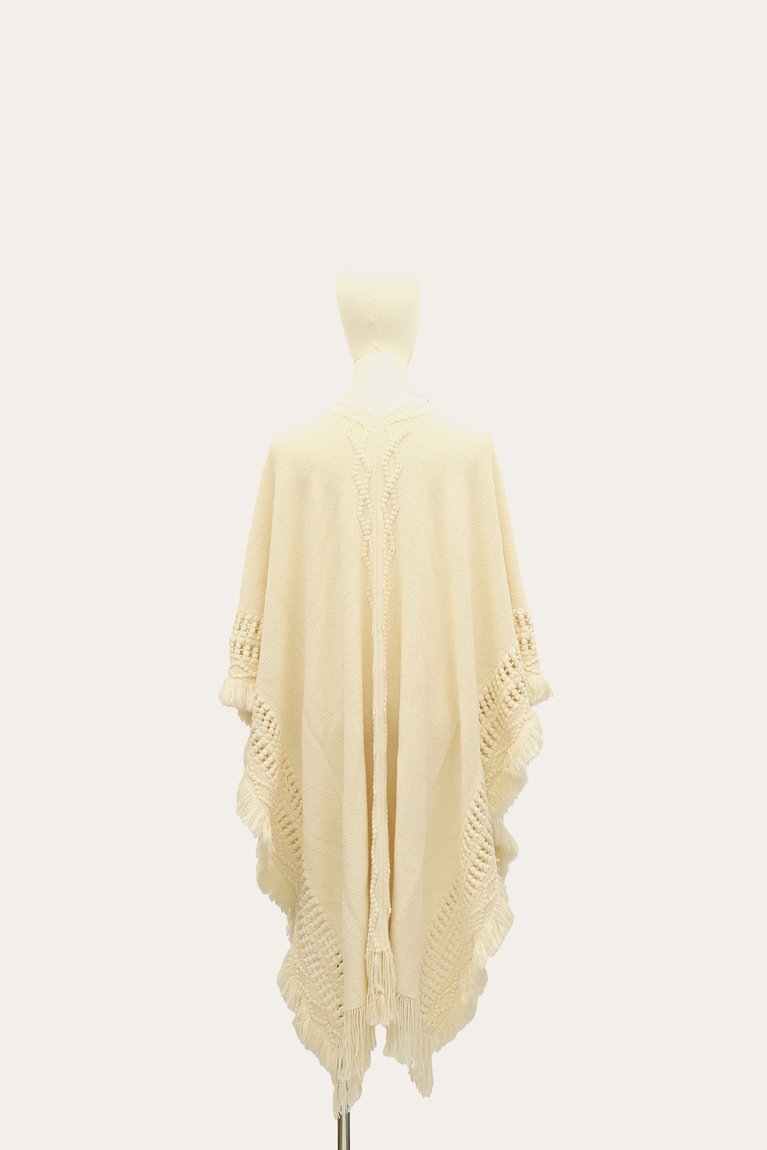Birch Embellished Fringe Ruana - Birch