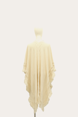 Birch Embellished Fringe Ruana - Birch