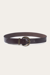 Brown 35mm Engraved Buckle Belt - Brown