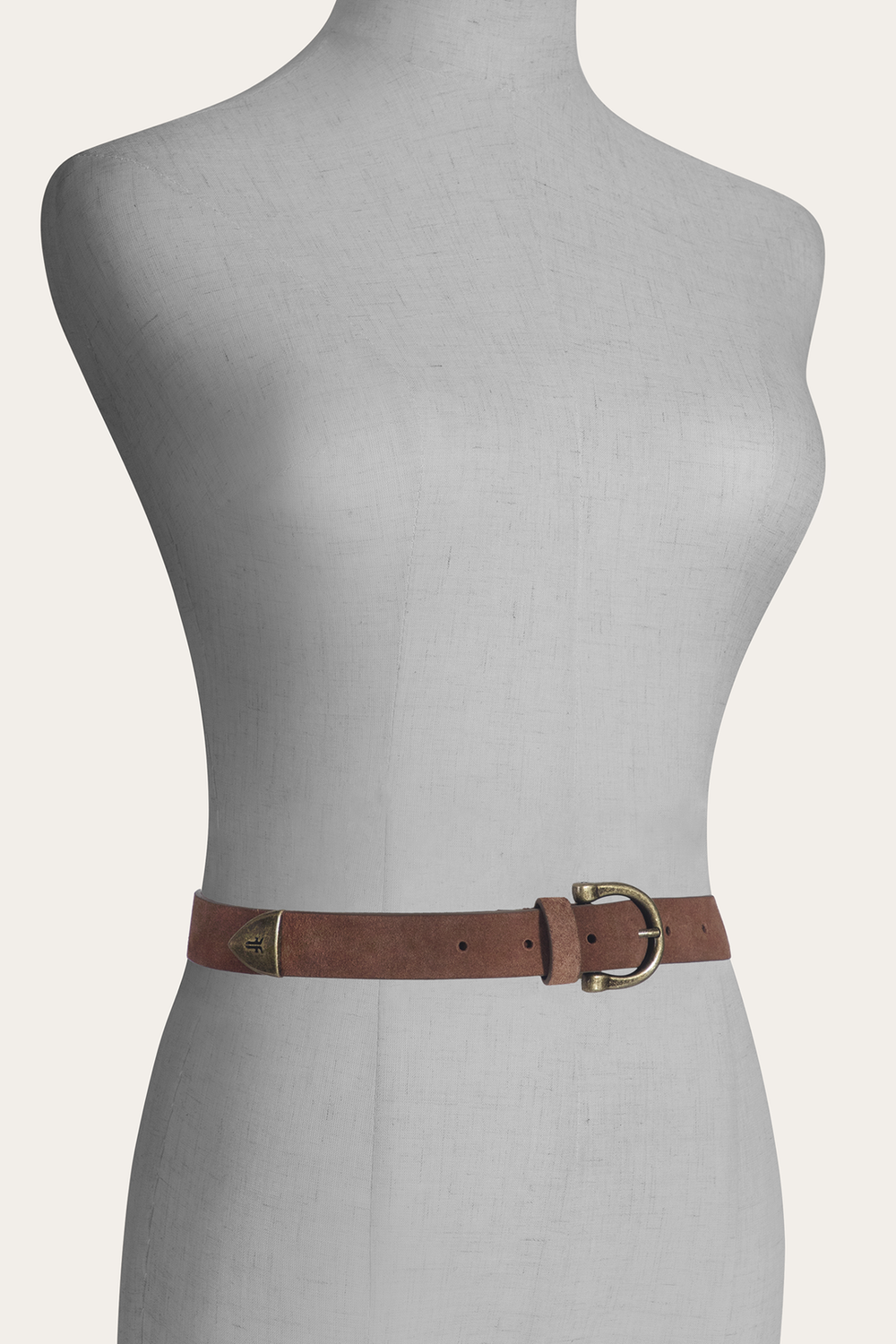 Light Whiskey 25mm Suede Horseshoe Buckle Belt - Light Whiskey