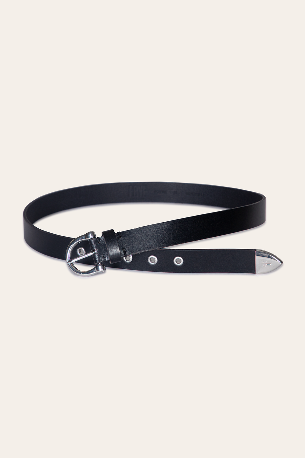 Women’s Black 25mm Horseshoe Buckle Belt - Black