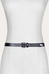 Women’s Black 25mm Horseshoe Buckle Belt - Black