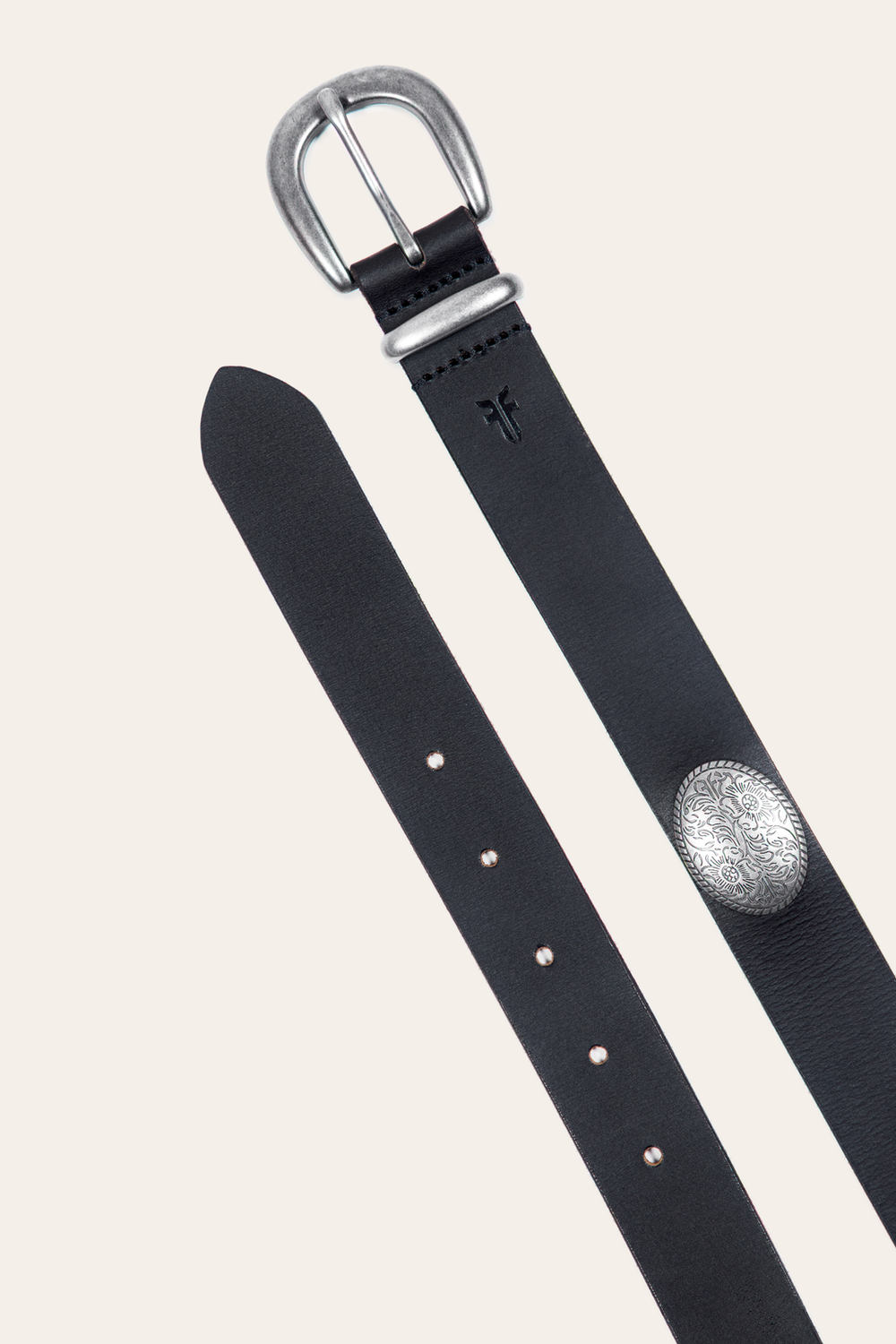 Women’s Black 30mm Concho Belt - Black
