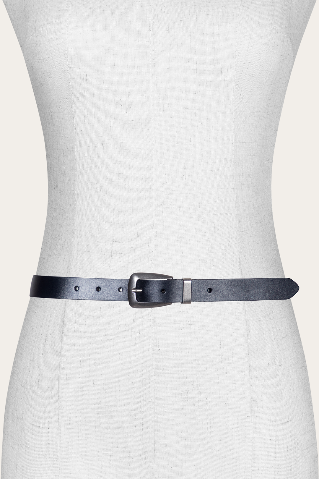 Women’s Black 25mm Belt With Metal Loop - Black